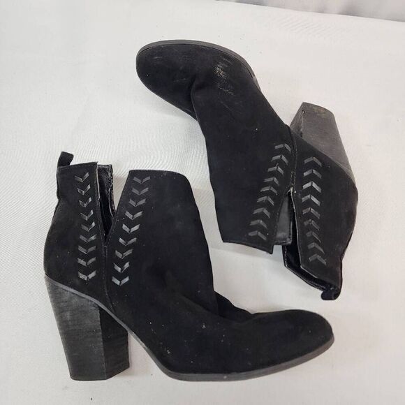 Carlos by Carlos Santana Size 10 Whitley Lt. Doe Womens Ankle Booties Black - Picture 11 of 12